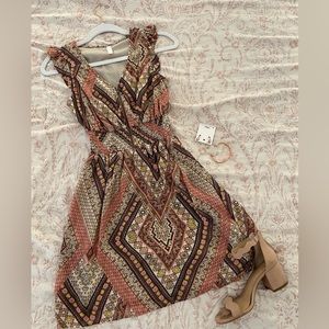 Y2K Pink Geometric Dress